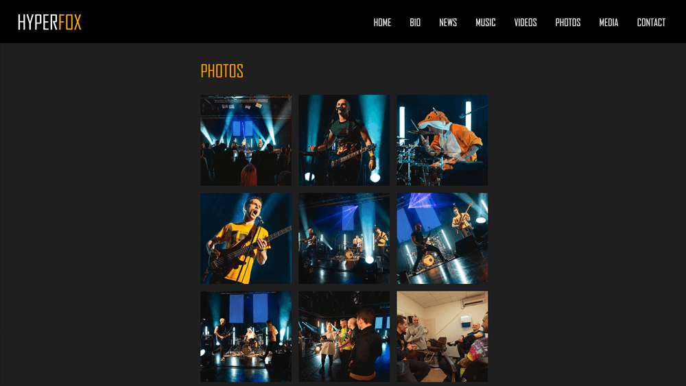 HyperFox website gallery